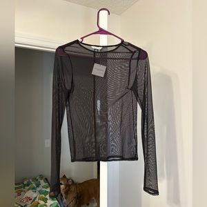 AE sheer mesh top